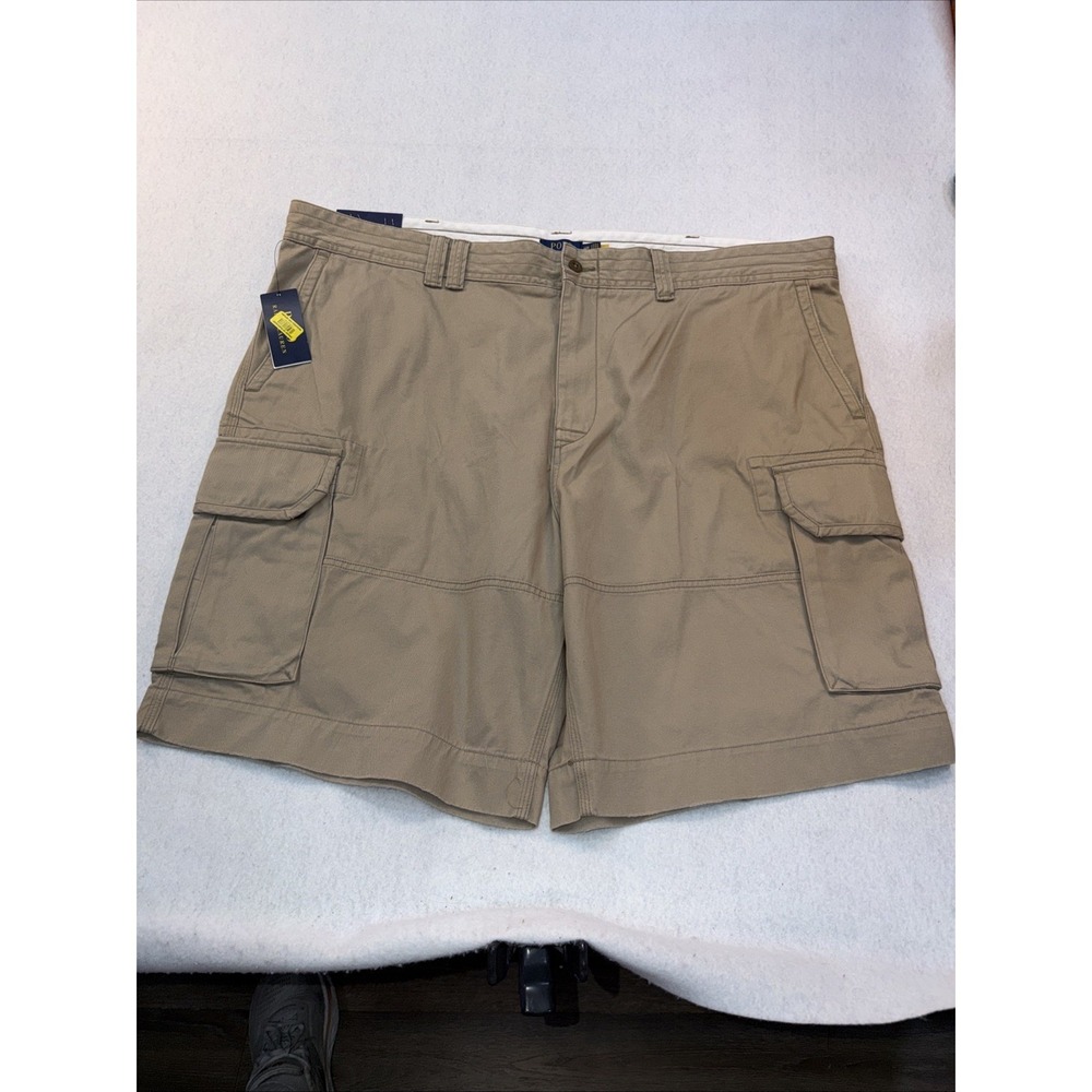 NEW Polo Ralph Lauren Men's Relaxed-Fit 10" Twill Cargo Short‎ Tan 48B  $98.00